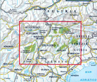 De Dolomieten zijn een bergketen in Italië, in Süd Tirol. Typisch voor de Dolomieten zijn de gletsjers, steile rotswanden en pieken, die in de loop van de eeuwen zijn ontstaan. 